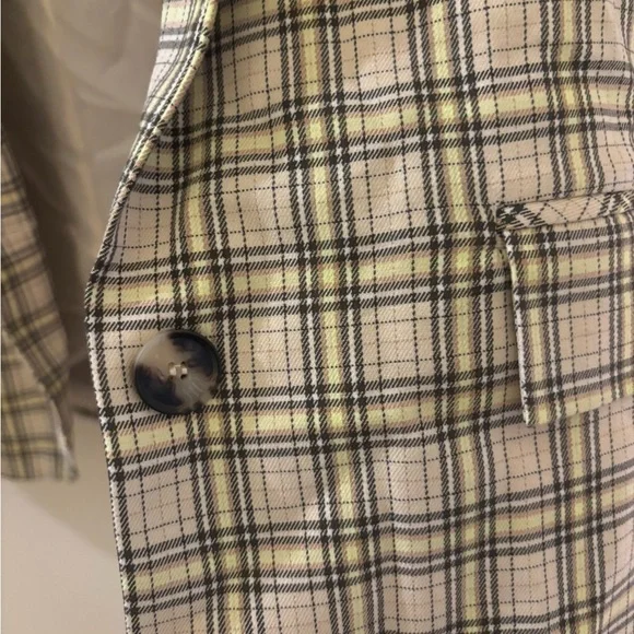 NWOT Topshop Plaid Blazer - Picture 5 of 8